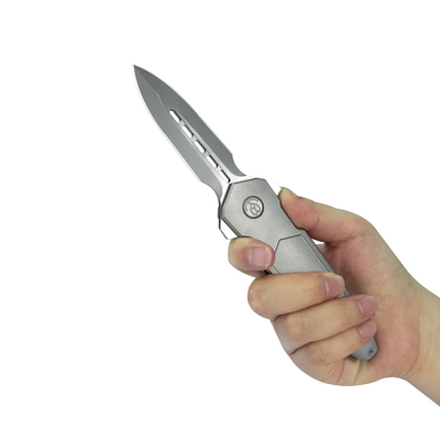 KB Urban Dagger Beadblast M390 Grey Ti KB416A - KNIFESTOCK