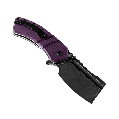 Kansept XL Korvid Black TiCn Coated 154CM Purple G10 T1030A4 - KNIFESTOCK