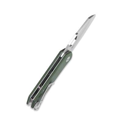 KUBEY Duroc Liner Lock Flipper Small Pocket Folding Knife Dark Green G10 Handle KU332G - KNIFESTOCK
