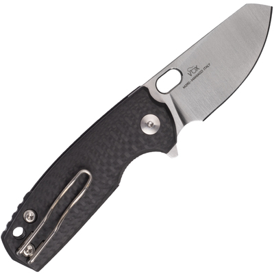 Fox Knives FX-608 CF Baby Core Folding Knife Satin Blade  - KNIFESTOCK