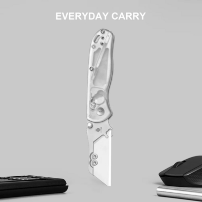 Kizer Drop Bear Utility Azo SK5 &amp; 5Cr15 Acrylic V3619JA5 - KNIFESTOCK