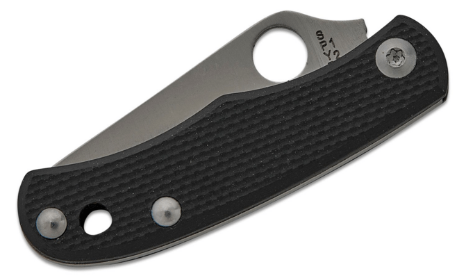 Spyderco BUG BLACK G-10 PLAINEDGE - KNIFESTOCK