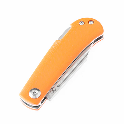Kansept Wedge (Back Lock) 154CM Orange G10 T2026B8 - KNIFESTOCK