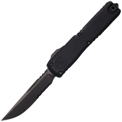 Microtech ULTRATECH ZBP S/E SHADOW DLC PARTIAL SERRATED DLC HARDWARE 1121-2DLCTSH - KNIFESTOCK