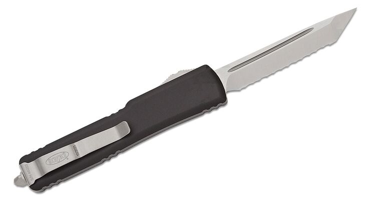 Microtech UTX-70 T/E Satin Full Serrated 149-6 - KNIFESTOCK