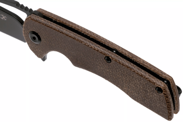 Kansept Kryo Black Coating D2 Blade Brown Micarta T1001B1 - KNIFESTOCK