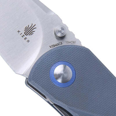 Kizer Contrail Manche Bleu G-10 V2540C3 - KNIFESTOCK