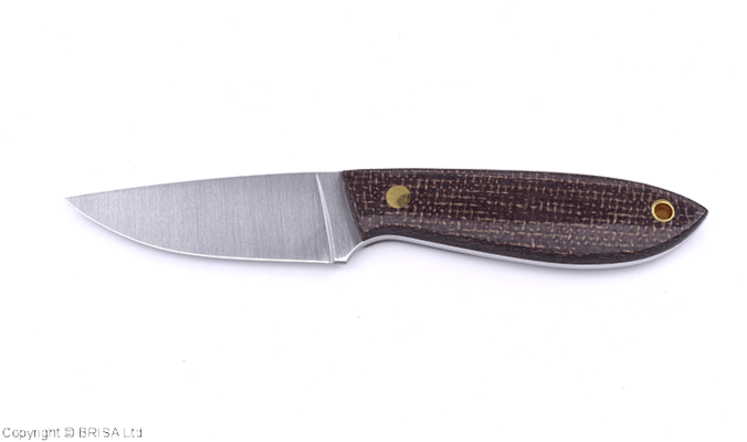 Brisa Bobtail 80-Bison micarta 12C27 Flat Sheath Bobtail 80 Kydex - Flat BRS-036-9964-11516 - KNIFESTOCK