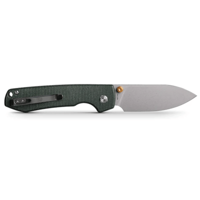 Vosteed Raccoon(Top Liner Lock) 14C28N Stonewash Green Micarta A2904 - KNIFESTOCK