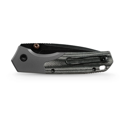 Vosteed Psyop 301 S35VN Fekete Stonewash, Fekete Norplex UltreX™ Micarta &amp; Titán - KNIFESTOCK
