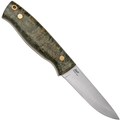 Brisa Trooper 95 - Stabilized curly birch 80CrV2 Scandi Sheath bushcraft 95 BR-303-66292-1561 - KNIFESTOCK