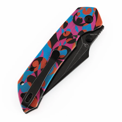 Tenable Fenrir Blackwash D2 Jade G10 with Multicolor Camouflage Pattern B1034H15 - KNIFESTOCK