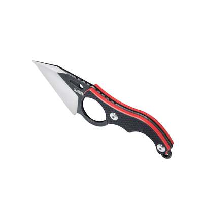 KUBEY Hippocam EDC nůž s pevnou čepelí Černá rukojeť G10 KU166A - KNIFESTOCK