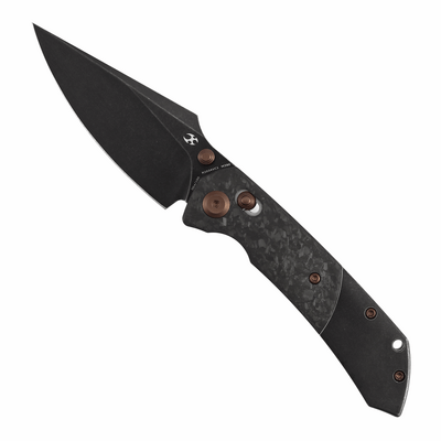 Kansept Fenrir KNFS Exclusive, M390 Blackwash, Shred Carbon K1034VC1 - KNIFESTOCK