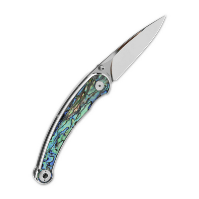 QPS Dolphin 14C28N, spegelpolerad, Handtag: Abalone QS161-D - KNIFESTOCK