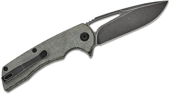 Kansept Kryo Black Stonewashed 12C28N Denim Micarta T1001M1 - KNIFESTOCK