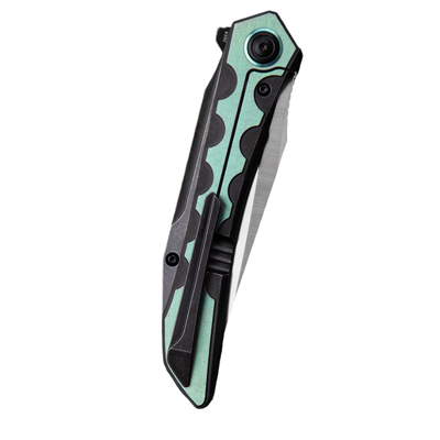 Bestech SAMARI M390, Satin+Black, Titanium, Black+Green BT2009C - KNIFESTOCK