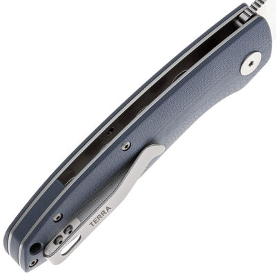 Petrified Fish PFB01 Terra Satin D2 Kék G10 PFB01BS - KNIFESTOCK