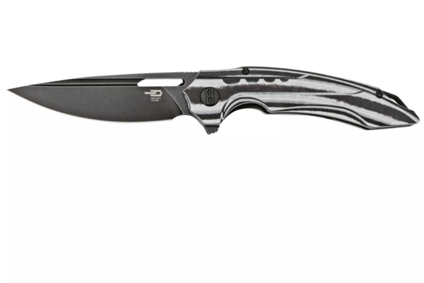 BESTECH ORETTA N690, Black Stonewash, Interlayer With Carbon Fiber and G10 BL02D - KNIFESTOCK