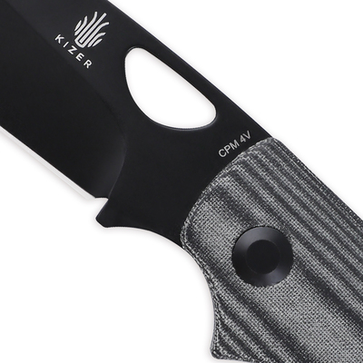 Kizer Vagnino Zipslip Slipjoint, Micarta Noire - V3507N4 - KNIFESTOCK