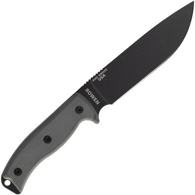 ESEE Knives ESEE-6P-B Model 6 black blade, grey handle with black sheath + belt clip - KNIFESTOCK