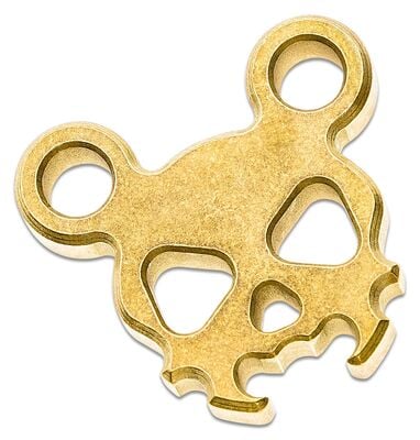 GIANT MOUSE Morbid Mouse Mini ,Brass GM-MM-MINI-BRASS - KNIFESTOCK