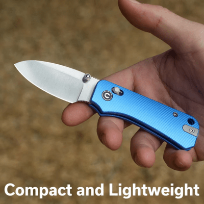 Civivi Baby Banter 2 Ben Petersen Blue Aluminum HandleSatin Finished Nitro-V Bl - KNIFESTOCK