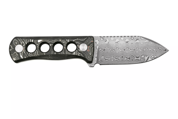 QSP Knife Canary Laminated Damascus, Aluminum Foil CF QS141-E - KNIFESTOCK