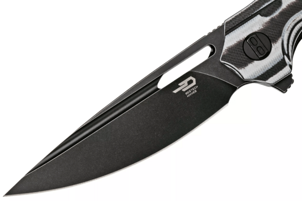 Bestech ORNETTA N690, Black stonewash, Interlayer with Carbon Fiber and G10 BL02D - KNIFESTOCK