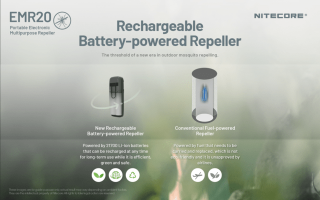 Nitecore EMR20 Rechargeable Electric Repeller &amp; Power Bank - KNIFESTOCK