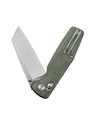 Bestech SLASHER D2 Stone wash Micarta Green Bar Lock BG56B-1 - KNIFESTOCK