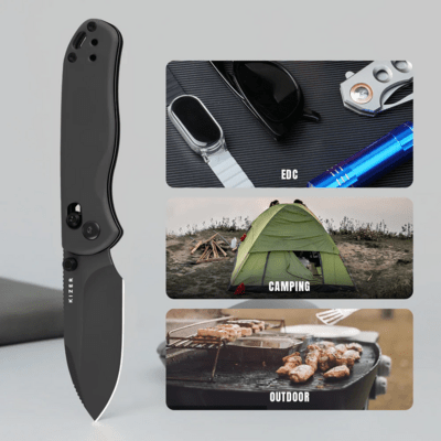 Kizer Drop Bear 2 | Nitro-V |Gray &amp; Aluminum - KNIFESTOCK