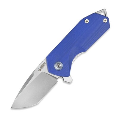 KUBEY Campe Nest Liner Lock EDC Flipper Knife Blue G10 Handle KU203D - KNIFESTOCK