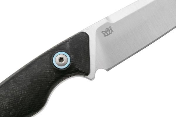MKM POCKET TANGO 2 – MAGNACUT LAMBSF. Satin Fixed bld, MARBLE CARBON FIBER hdl, - KNIFESTOCK