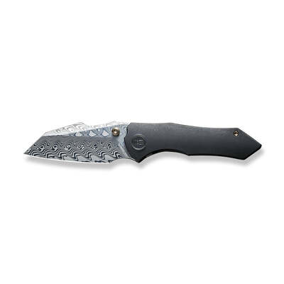 WE KNIFE High-Fin Damasteel/Titanium Black WE22005-DS1 - KNIFESTOCK