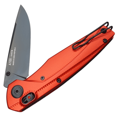 ANV Knives A100-BB, DLC Elmax, Red / A-lock ANVA100-032 - KNIFESTOCK