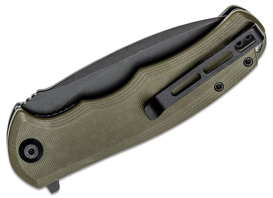 CIVIVI Praxis Black Stonewashed/G10 OD Green C803F - KNIFESTOCK