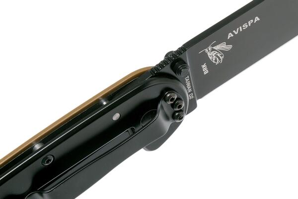 BRK-Esee Avispa Framelock Br/Blk D2 BRK1302CBB - KNIFESTOCK