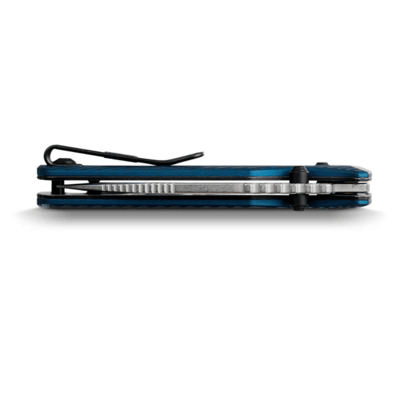 Vosteed Vombat M390 Stonewash Aluminum Steel Blue A4103 - KNIFESTOCK