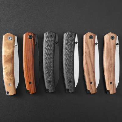 Petrified Fish PF719 Patte V3 14C28N Blackstonewash Olíva fa PF719OWOW - KNIFESTOCK