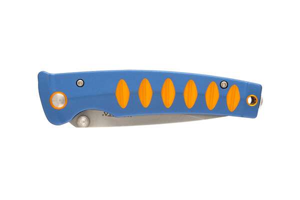 Mcusta MC-42C Katana VG-10 Core San Mai, Blue/Orange Anodized Aluminum - KNIFESTOCK