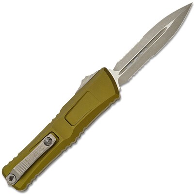 Microtech Combat Troodon® D/E Gen III OD Green Apocalyptic® Partial Serrated 1142-11APOD - KNIFESTOCK