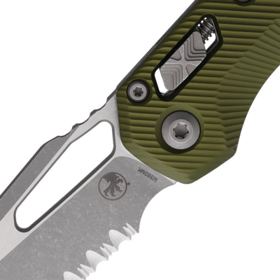 Microtech MSI S/E APOCALYPTIC PART SERRATE FLUTED OD GREEN 210-11APFLOD - KNIFESTOCK