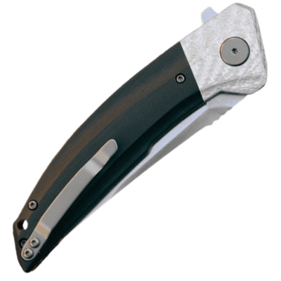 Petrified Fish PFP05 Deepsea Satin K110 Carbon Fiber with Black G10 PFP05DS - KNIFESTOCK