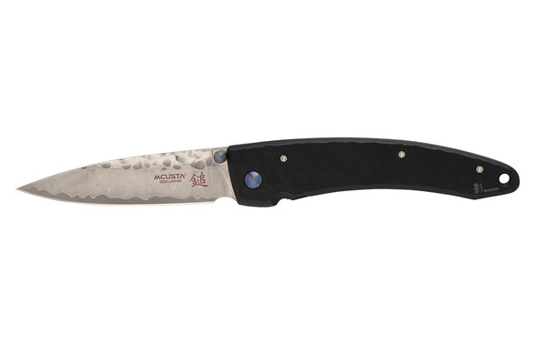 Mcusta MC-114BD Forge Shadow, Damascus Blade with VG-10 Core, Black Stainless Steel Handle - KNIFESTOCK