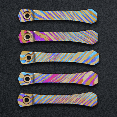 Kunwu Timascus Clip Set 3D48-TM1D - KNIFESTOCK