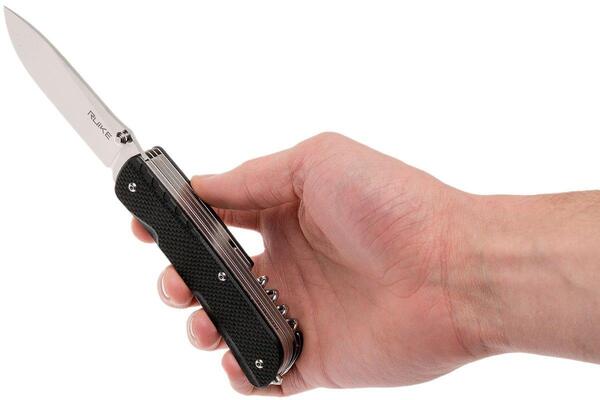 Couteau de poche Ruike LD42-B Trekker, Noir - KNIFESTOCK