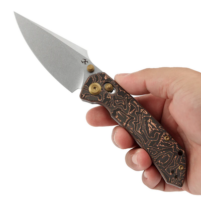 Kansept Fenrir Stonewashed CPM S35VN, Koppar CF K1034V3 - KNIFESTOCK