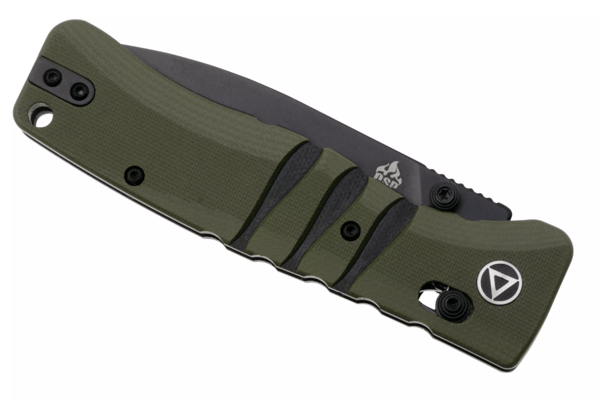 QSP Knife Ripley, Glyde lock, 14C28N black, Green/Black G10 QS160-C2 - KNIFESTOCK