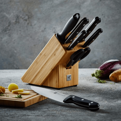 ZWILLING Knife block set 8pcs. Bamboo - KNIFESTOCK